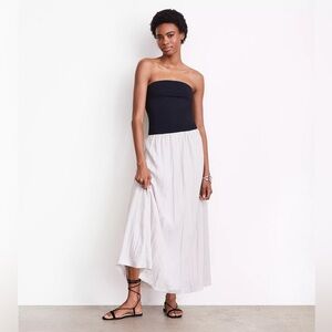 NWT! LOFT Versa Strapless Mixed Media Maxi Dress | size large